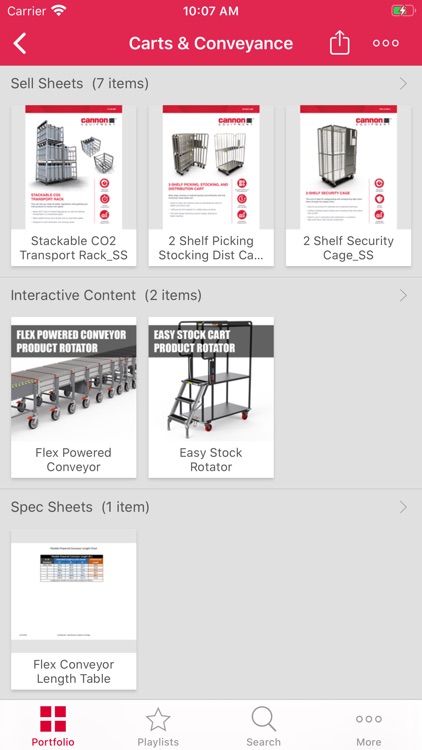 Cannon Equipment Sales Tool