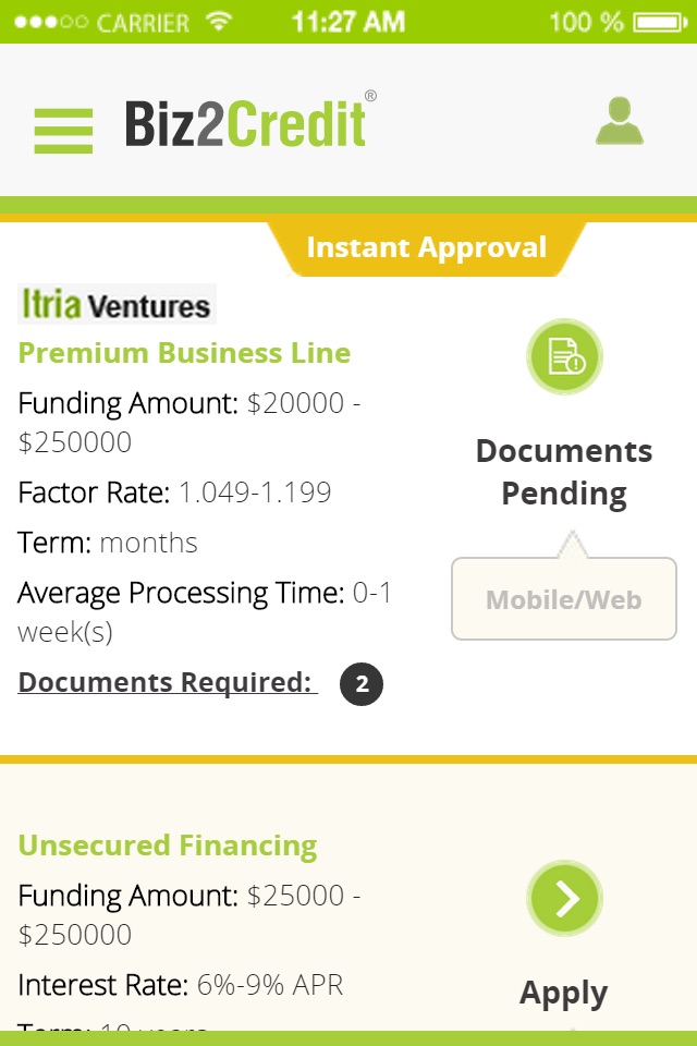 Biz2Credit - Business Loans screenshot 3