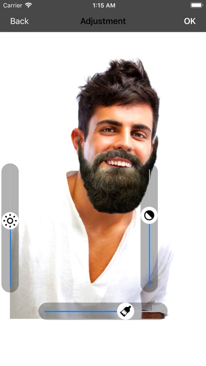 Men beard photo editor Mustach