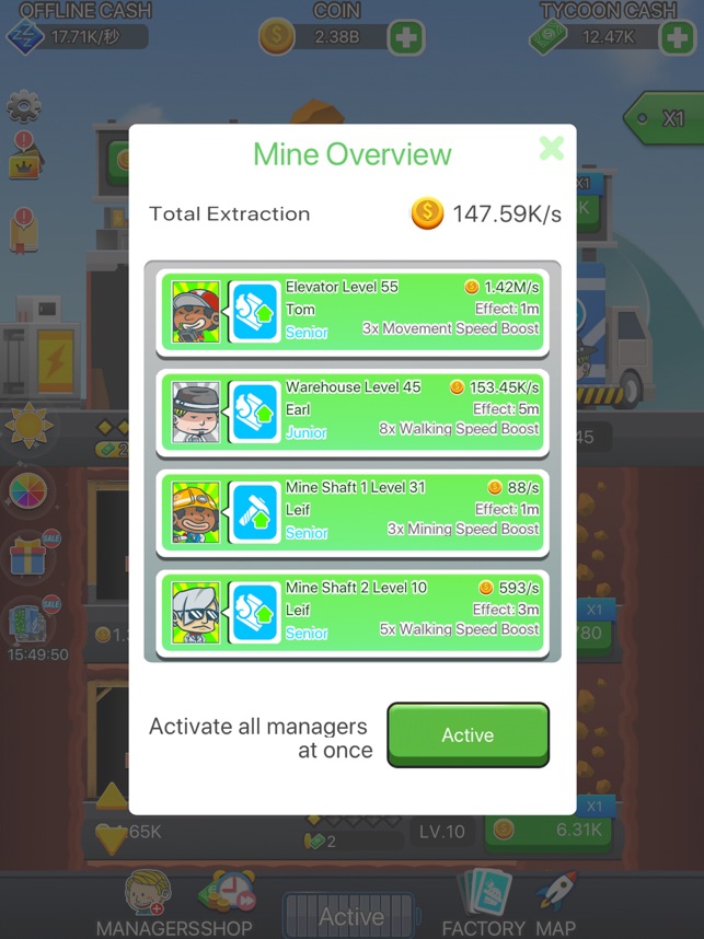 Ore Tycoon Idle Mining Game On The App Store - level 1 of elevators an upcoming roblox game luck of