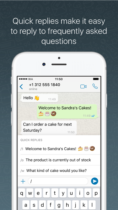 WhatsApp Business iphone images