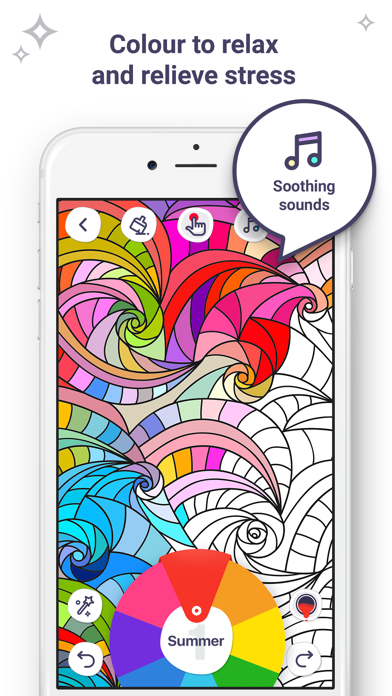 Colouring Book for Me - Colouring pages for adults with relaxing pictures, patterns, mandalas & beautiful colours Screenshot 1