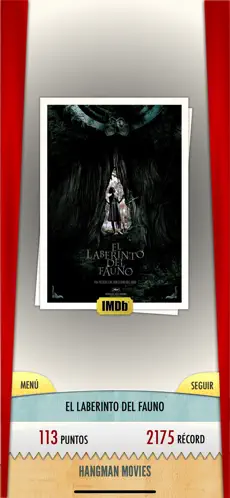 Captura 3 Ahorcado - Adivina la película iphone