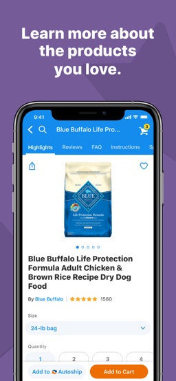 Chewy app screenshot