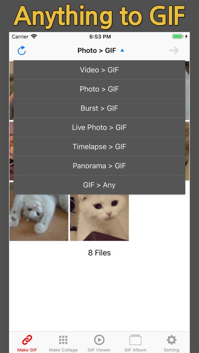 GIF Toaster Pro - Photos, Burst, Video to GIF Maker Screenshot 1