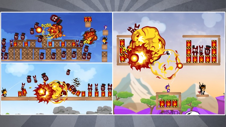Ninja Bear: Slingshot Shooter screenshot-3