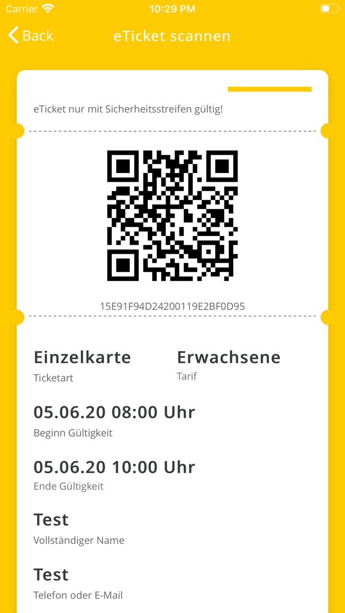 eTicket BW