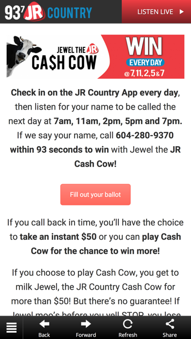 How to cancel & delete 93.7 JR Country from iphone & ipad 1