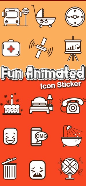 Fun Animated Icon Sticker