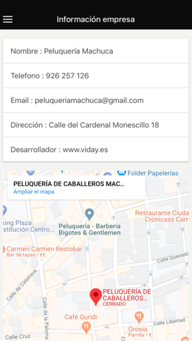 Screenshot #3 pour Peluquería Machuca