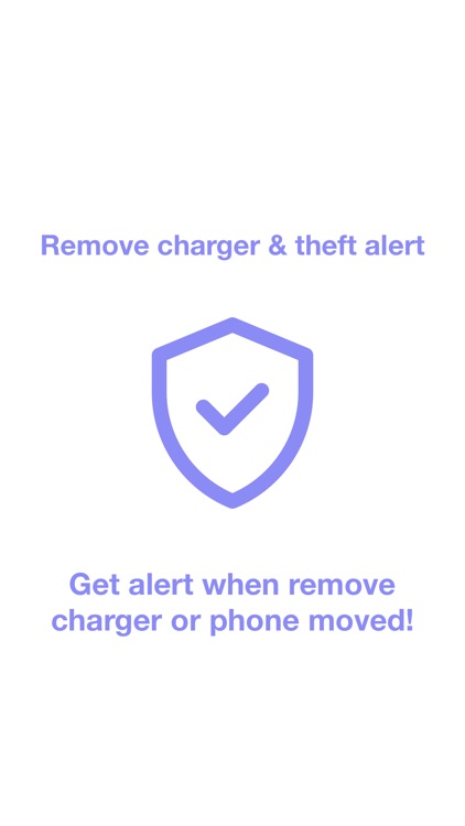 Remove Charger & Theft Alert