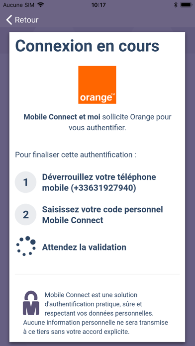 Mobile Connect et Moi screenshot 3