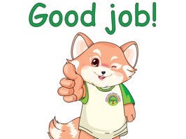 Cute stickers of our mascot Lester the Lesser Panda with commonly used English phrases