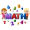 Mathematics educational game, for children to learn to subtract  while having fun