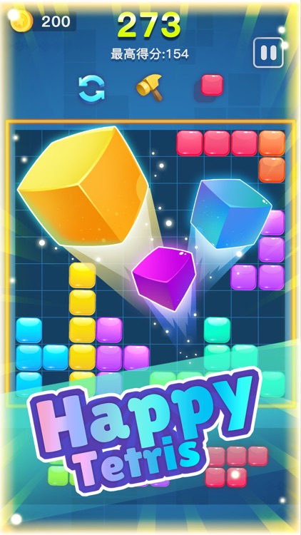 Happy Tetris- Golden Puzzle