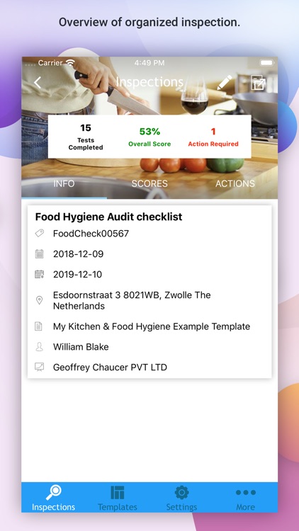 OnSite Checklist - Auditing