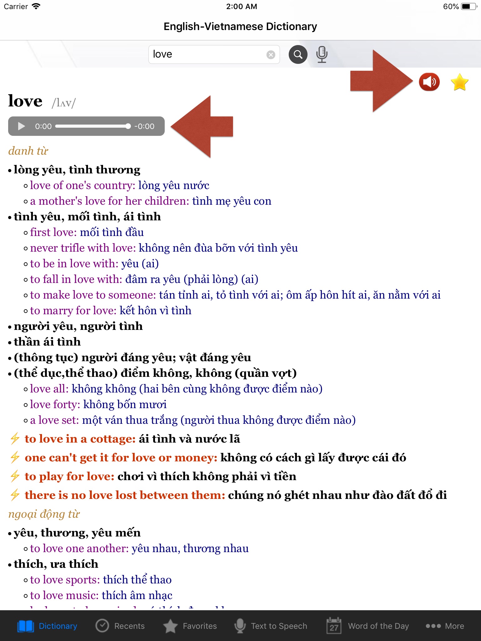 English-Vietnamese Dictionary. screenshot 2