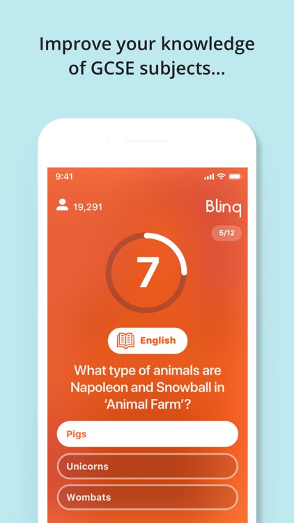 Blinq -Live Revision Quiz Show