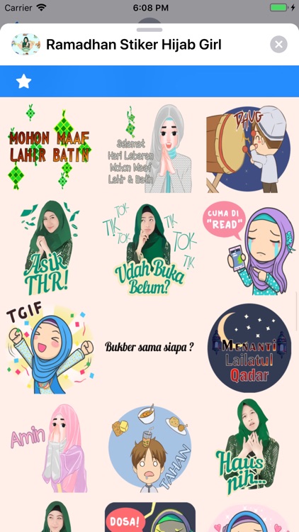 Ramadhan Stiker Hijab Girl screenshot-6