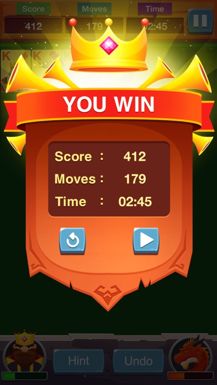 Solitaire: King vs Dragon screenshot-4