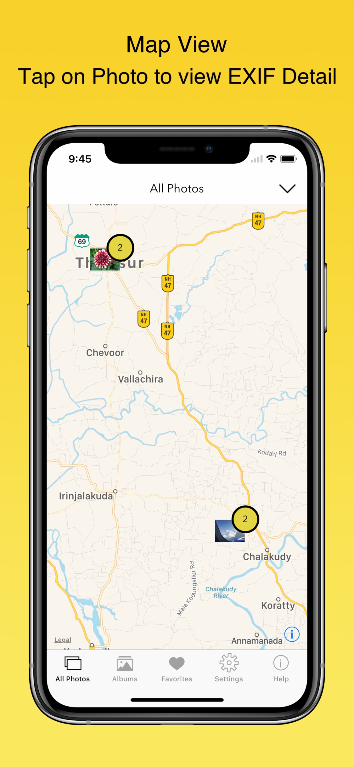 Screenshot do app EXIF Viewer by Fluntro