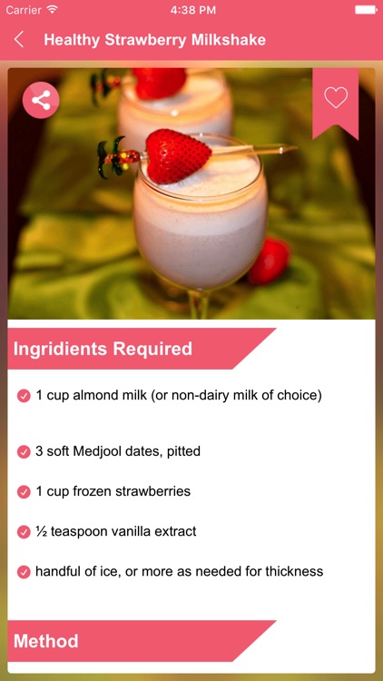 Milk Shake Recipe - Sugar Free screenshot-3