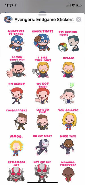 Avengers: Endgame Stickers(圖2)-速報App