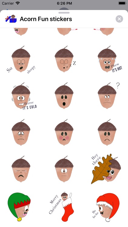 Acorn Fun stickers