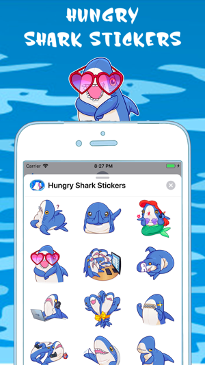 Hungry Shark Stickers