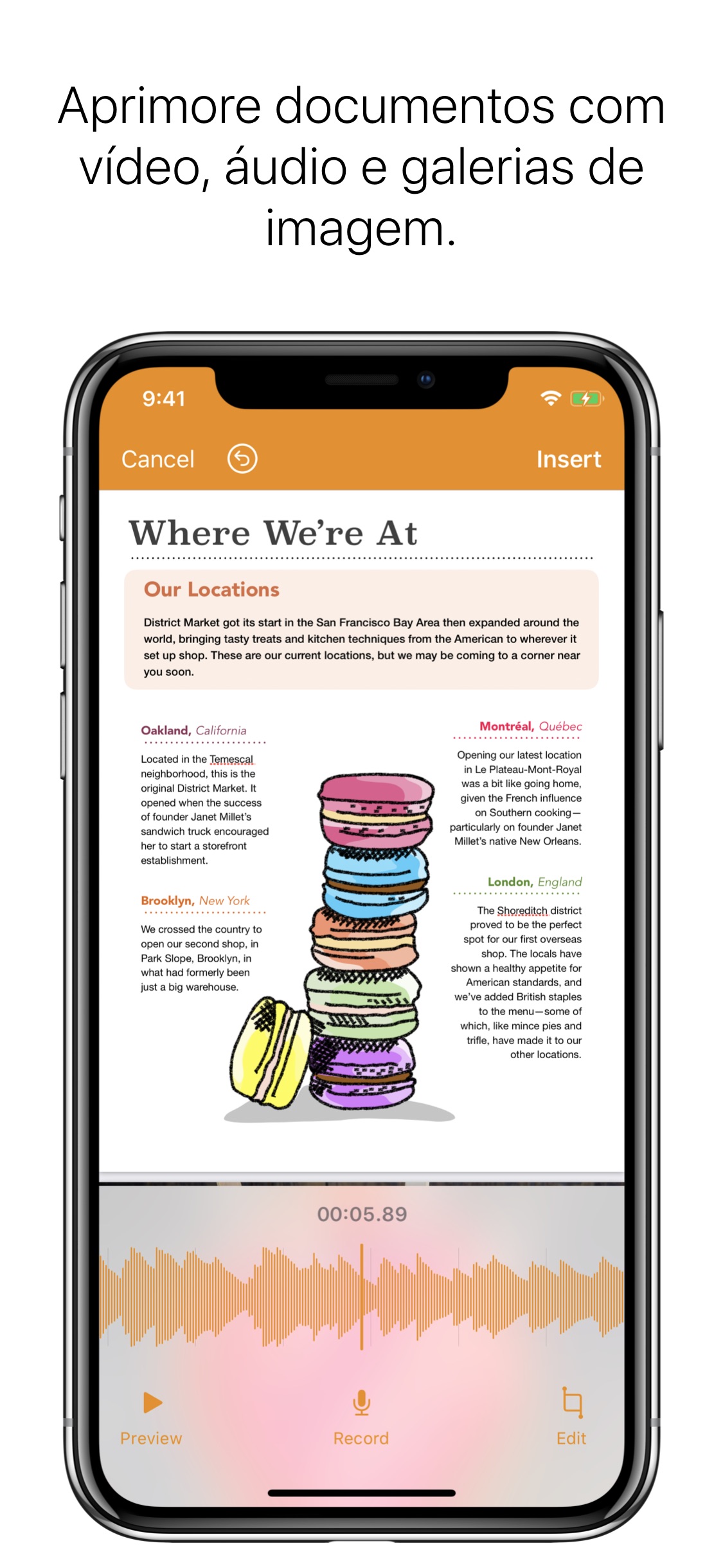Screenshot do app Pages
