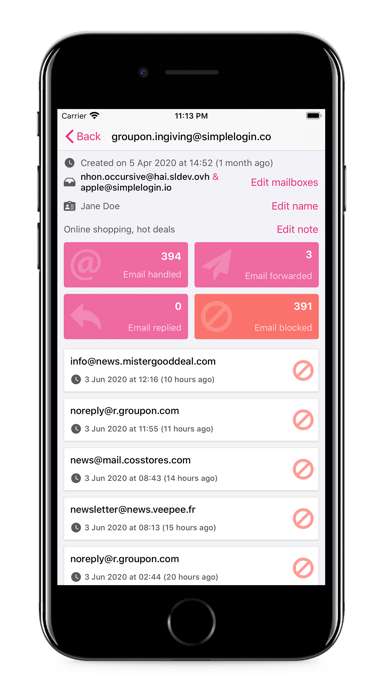 SimpleLogin - Email alias screenshot 3