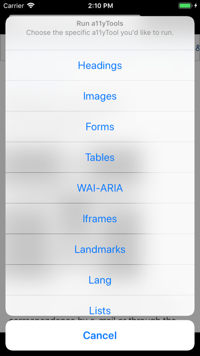 How to cancel & delete a11yTools - Web Accessibility from iphone & ipad 3