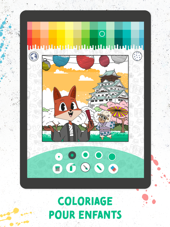 Coloriage sympa Renard Mouton Coloriage sympa Renard Mouton