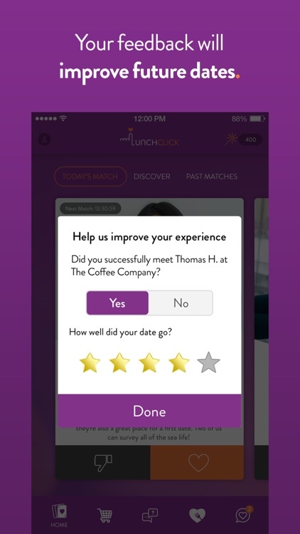 LunchClick - Dating App screenshot-4