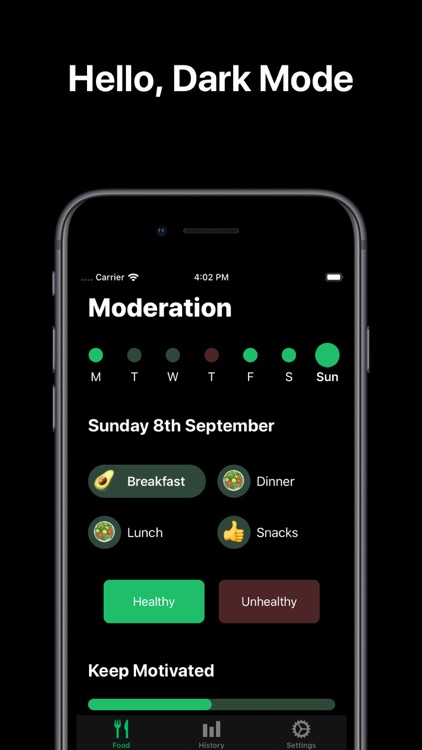 Moderation Alt Calorie Counter