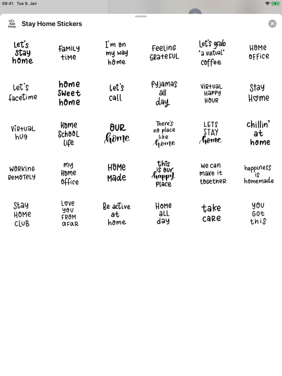 Screenshot #5 pour Stay Home Stickers