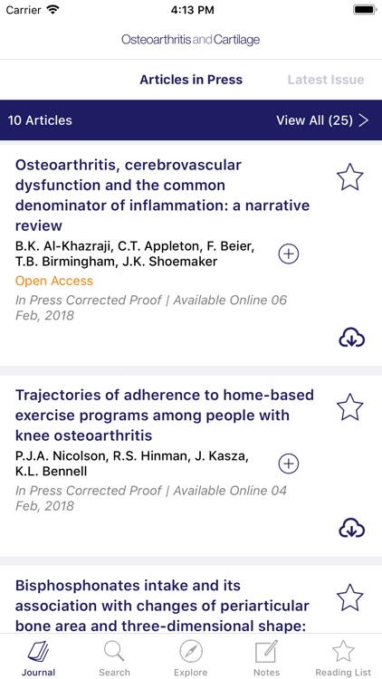 Osteoarthritis and Cartilage