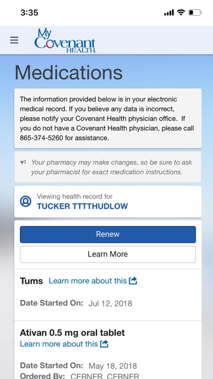 MyCovenantHealth screenshot-4