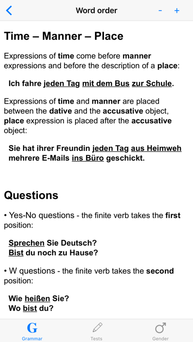 How to cancel & delete German Grammar with Tests from iphone & ipad 3