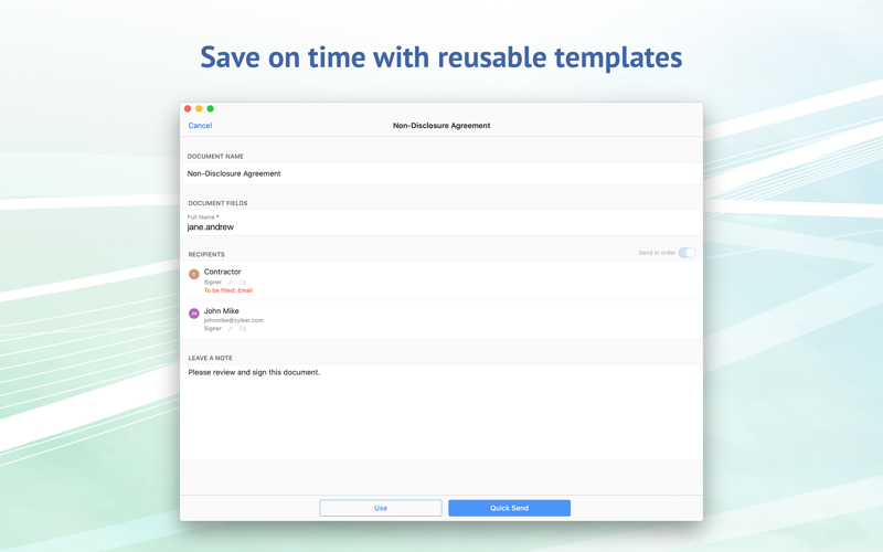 E-signature app - Zoho Sign thumbnail 3