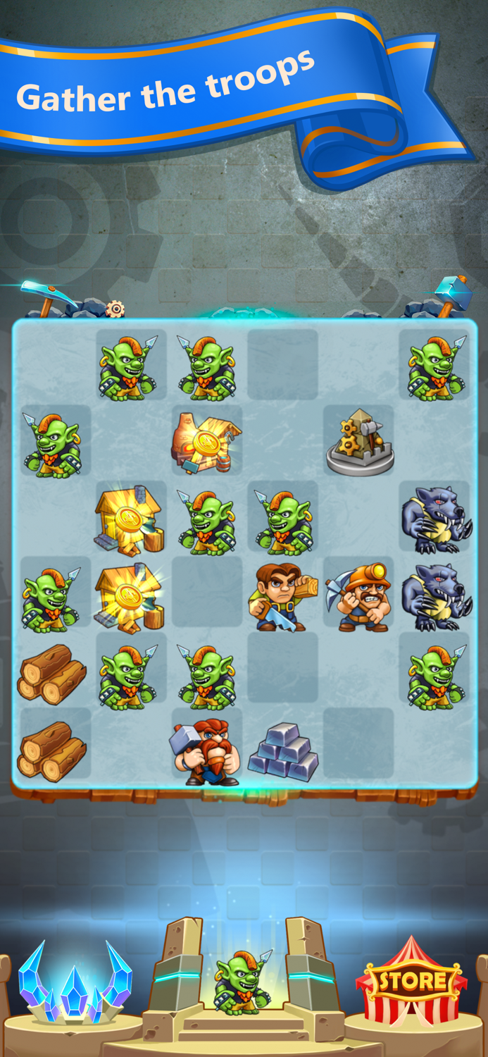 Grow the Kingdom merging game