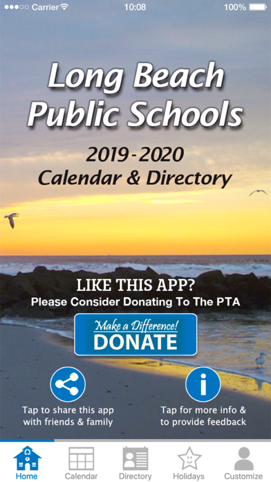 Long Beach NY School Calendarのおすすめ画像1