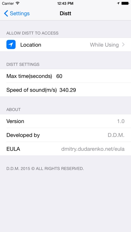 Distt: Visual Telemeter