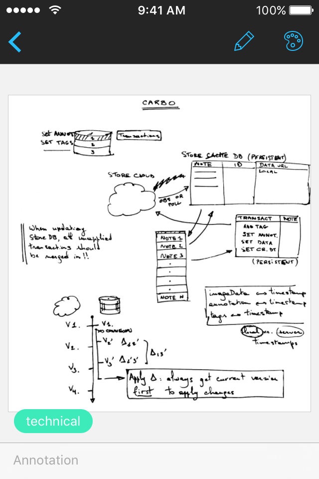 Carbo › Digital Notebook screenshot 3