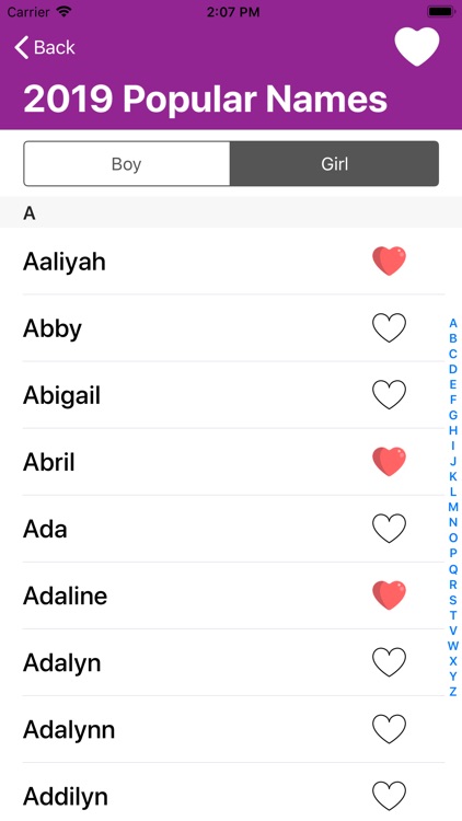 A-Z Baby Names screenshot-3