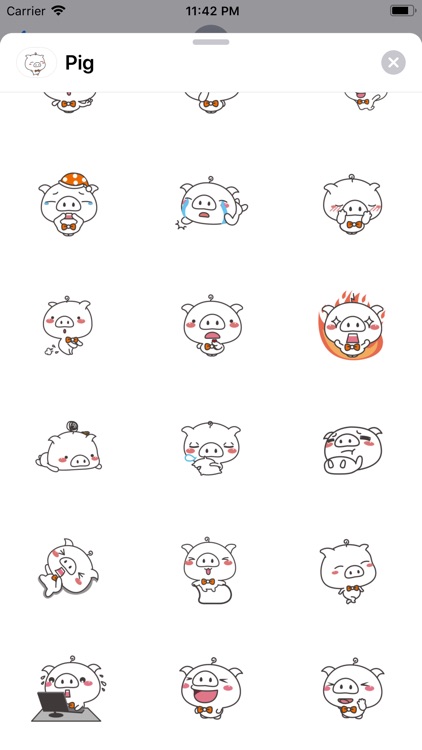 Funny Piggy Animated Stickers