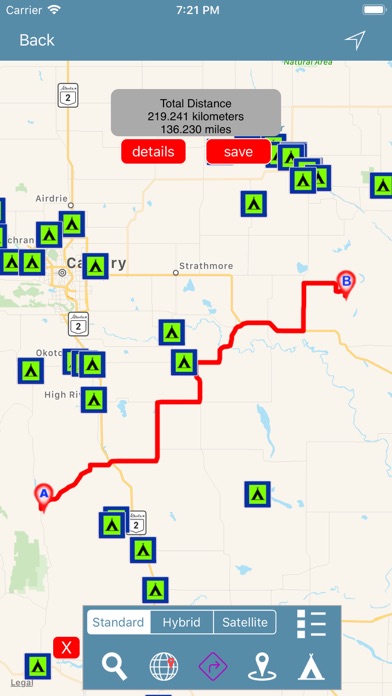 Screenshot #3 pour Alberta Campgrounds & RV's