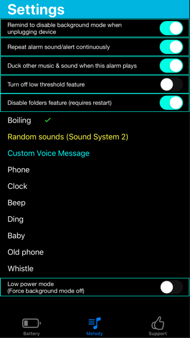 Battery Life Alarm PRO screenshot 2