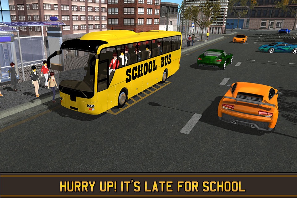 Schoolbus Driver Duty Sim 3d screenshot 2