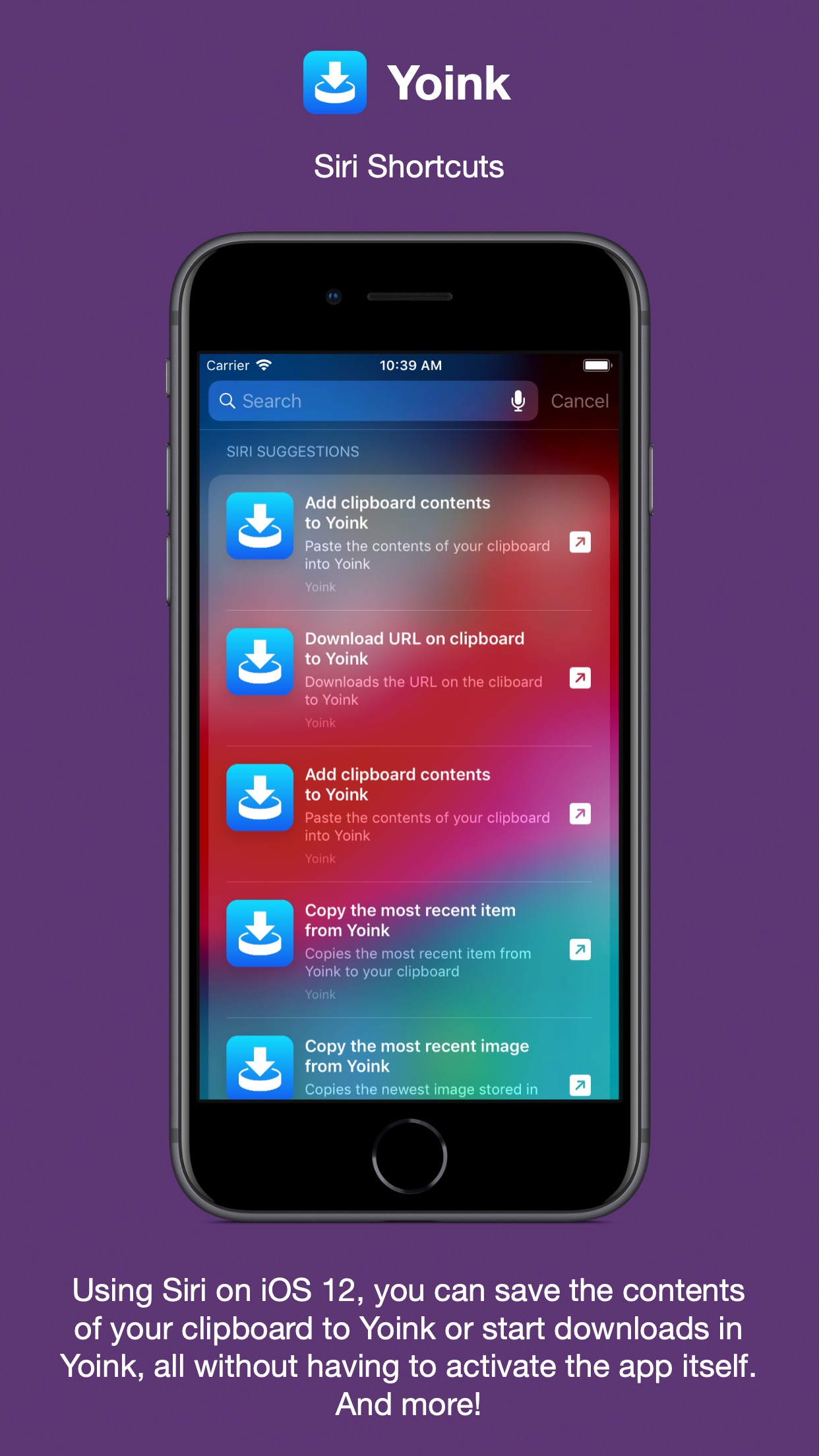 Screenshot do app Yoink - Improved Drag and Drop